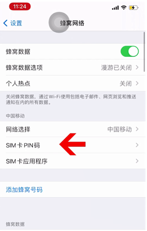 仙桃苹果14维修网分享如何给iPhone14的SIM卡设置密码 