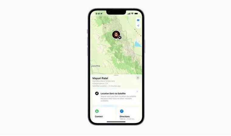仙桃苹果14维修分享iPhone14系列中 FindMy功能通过卫星分享位置方法教程 