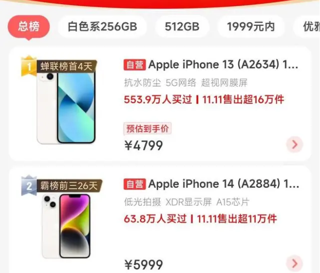 仙桃苹果14维修分享iPhone14配置不如同价位的安卓还能大卖 